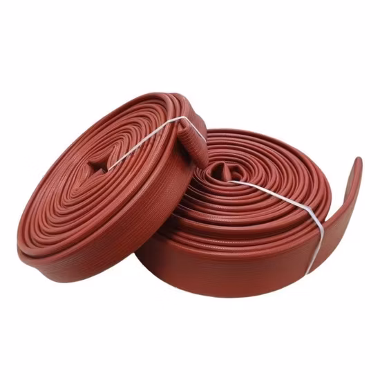 1.5-4 Inch Diameter Double Layer Jackets Polyester PVC/TPU/Rubber Resistant Flexible Water Layflat Canvas Lining Fire Hydrant Cabinet Fighting Hose