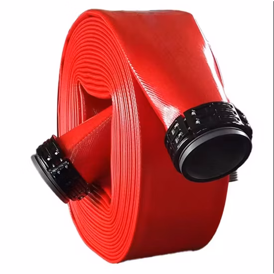 1.5-4 Inch Diameter Double Layer Jackets Polyester PVC/TPU/Rubber Resistant Flexible Water Layflat Canvas Lining Fire Hydrant Cabinet Fighting Hose