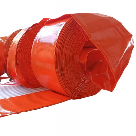 Vestes double couche de 1,5 à 4 pouces de diamètre Polyester PVC/TPU/caoutchouc Résistant à l'eau Flexible Layflat Doublure en toile Bouche d'incendie Cabinet Tuyau de combat